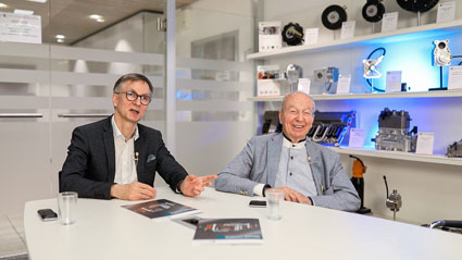 Anton und Markus Gromer im Gespräch Anton und Markus Gromer im Gespräch